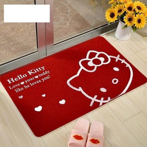 [Hoàn tiền 10%] Thảm Lau Chân hình mèo Hello Kitty