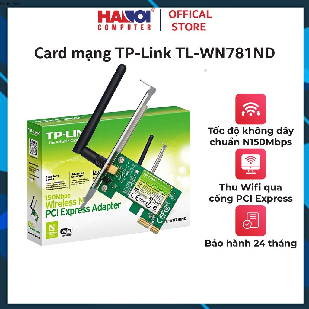 Card mạng không dây pci express tp-link tl-wn781nd