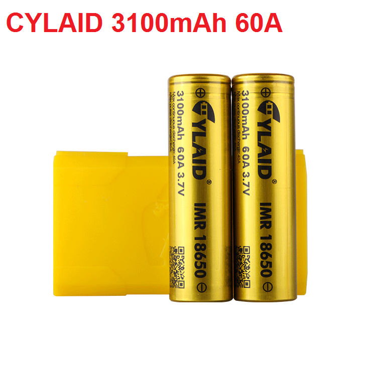 Pin 3.7v 18650 Cylaid dung lượng và độ xả cao 3100mah 60A