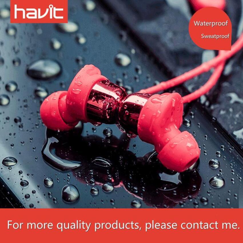 [ Xả Hàng ] Tai nghe havit i39 không dây bluetooth thể thao, chống ồn, chống nước. Âm bass chắc chắn , siêu chất + 2 màu đen - đỏ, nhỏ gọn tinh tế