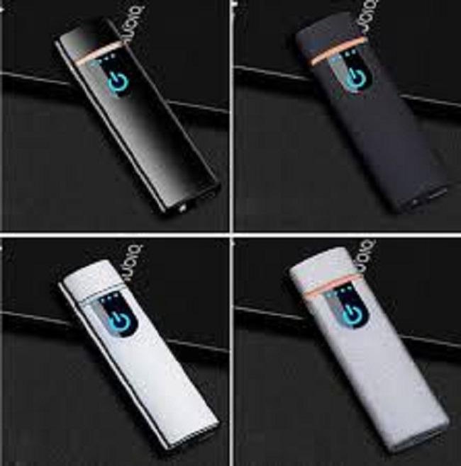 Hột quẹt bật lửa điện cảm ứng sạc cổng USB cao cấp  (Màu Titan)
