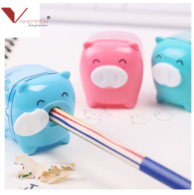 Gọt bút chì hình heo Deli 557