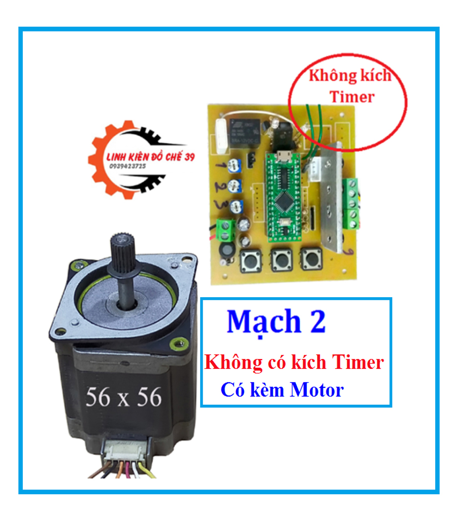 Mạch khiển motor bước có Driver ( code hàn pin )