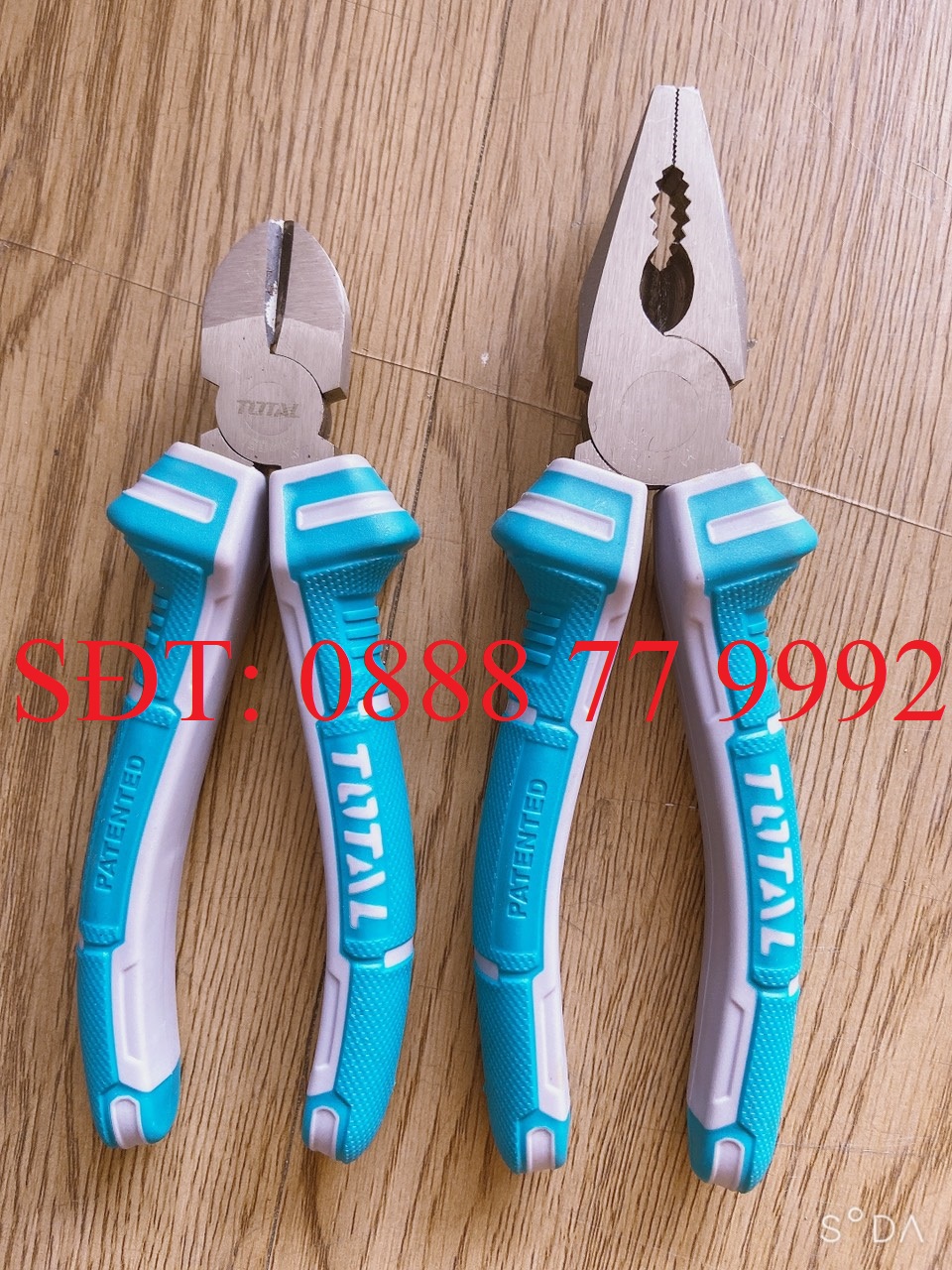Combo kìm điện 7" , kìm cắt 6" total tht110706p tht130606p