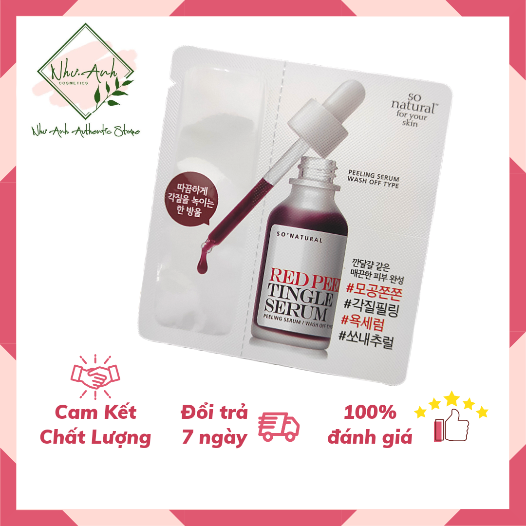 Tinh Chất Red Peel Tingle Serum Sample Dạng Gói So Natural (2,5ml)