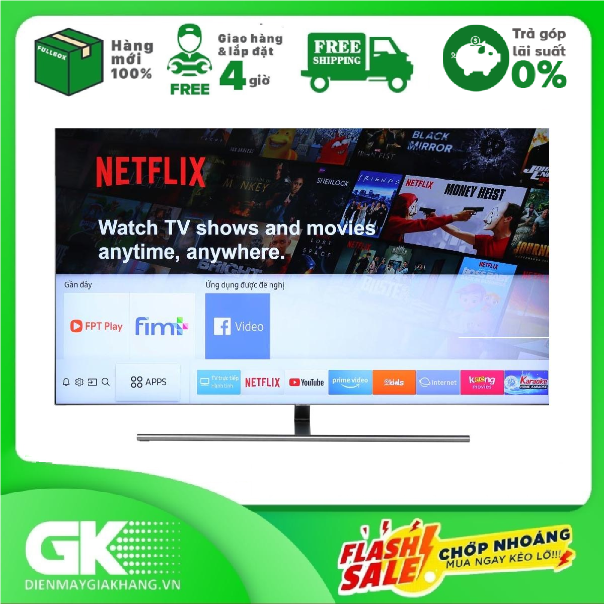 TRẢ GÓP 0% - Smart Tivi Samsung 4K QLED 65...