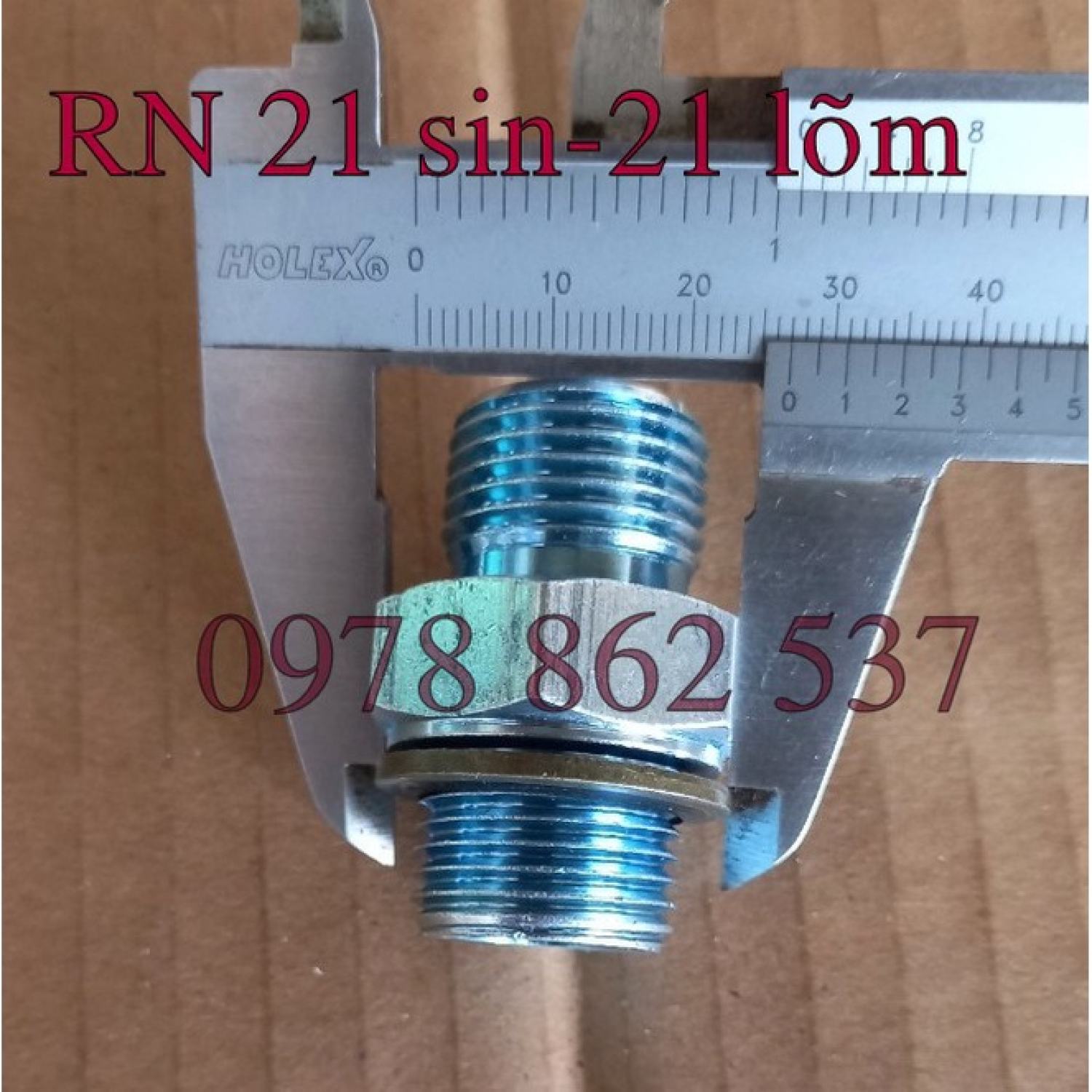 Rắc co thuỷ lực Ren 21 G1/2''- 21 lõm