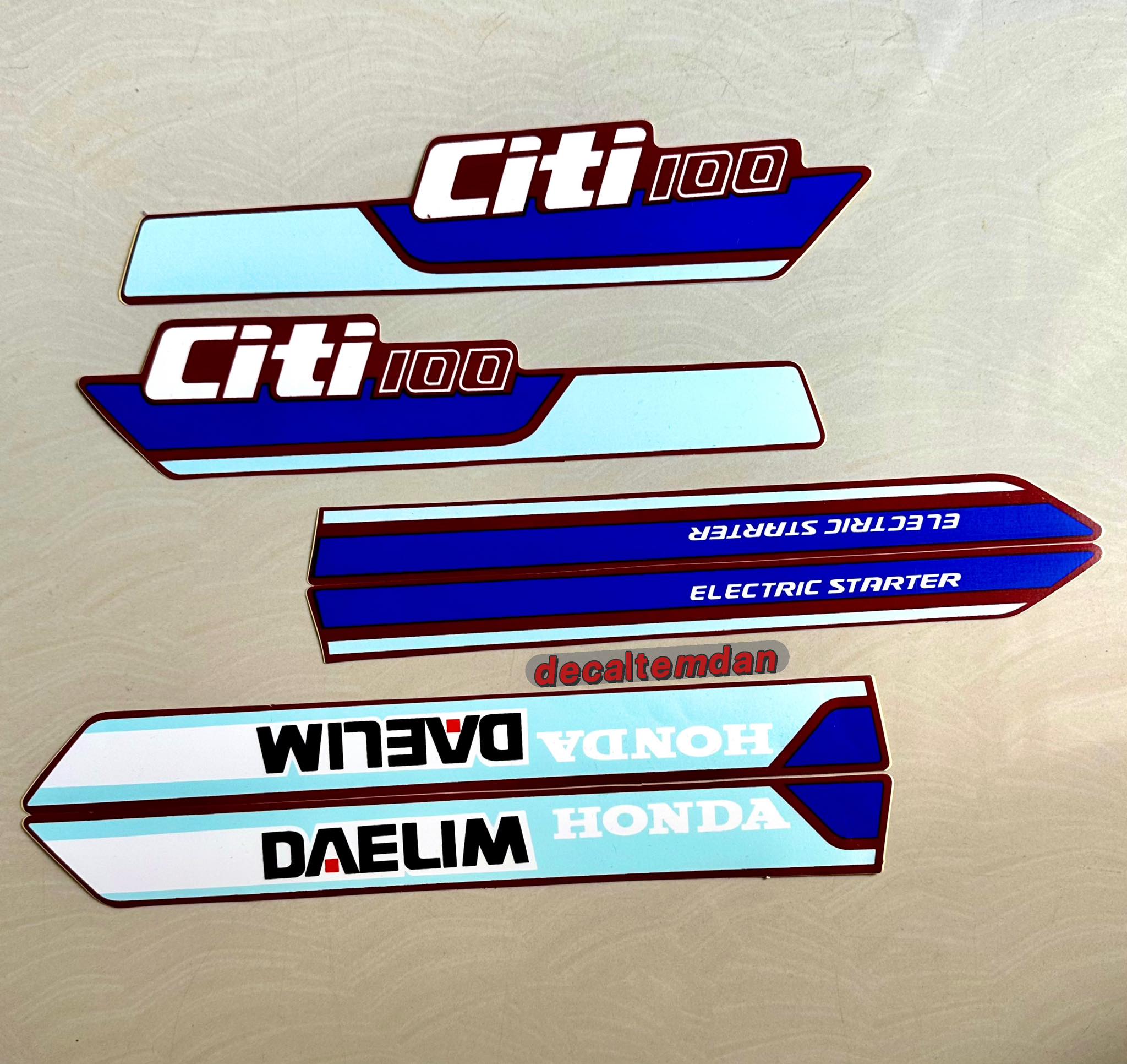 Ddxm - v20bn - trọn bộ tem dán trang trí dành cho xe citi 100