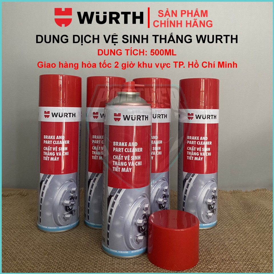 [CHÍNH HÃNG WURTH] DUNG DỊCH VỆ SINH THẮNG WURTH - ĐỨC - DUNG TÍCH 500mL