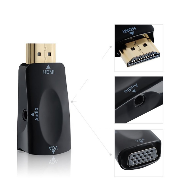 Đầu chuyển đổi HDMI sang VGA + Audio