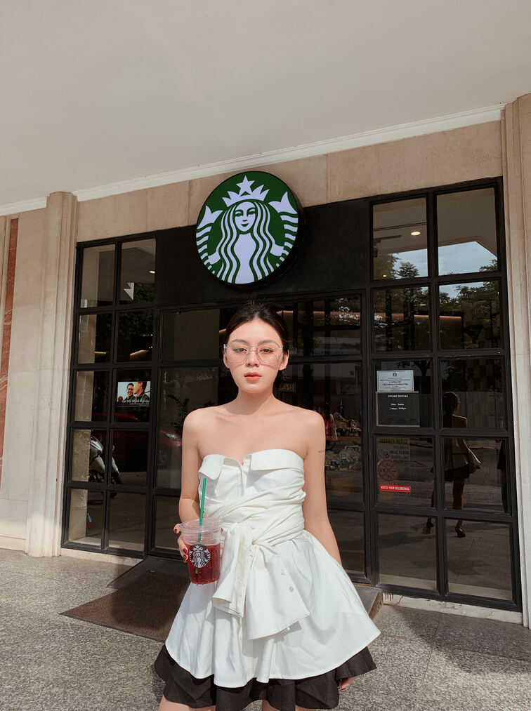 JUBIN STUDIO | Áo Sơ Mi Cúp Ngực Có Thắt Lưng (Kaitlyn Top)