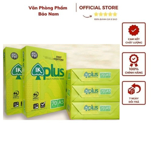 Giấy in khổ A5 - Giấy in IK PLUS khổ A5