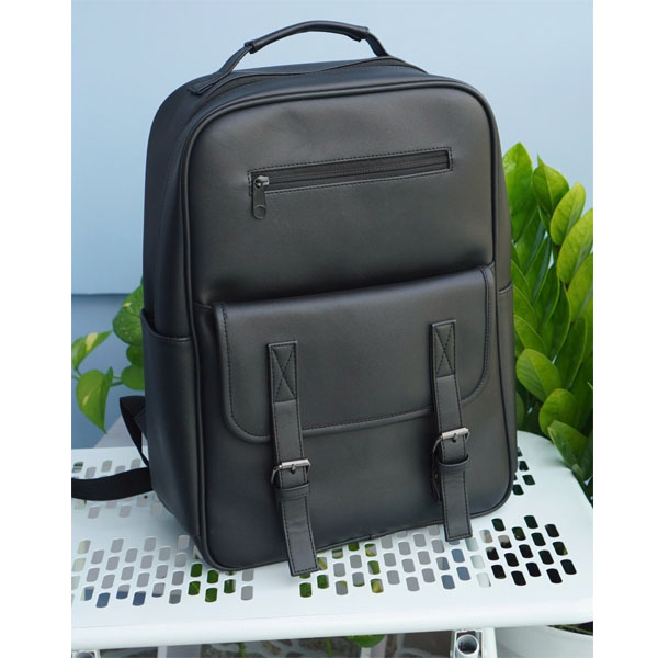 Balo da 2 ngăn laptop thời trang HARAS chất liệu da PU cao cấp có ngăn laptop riêng HR367