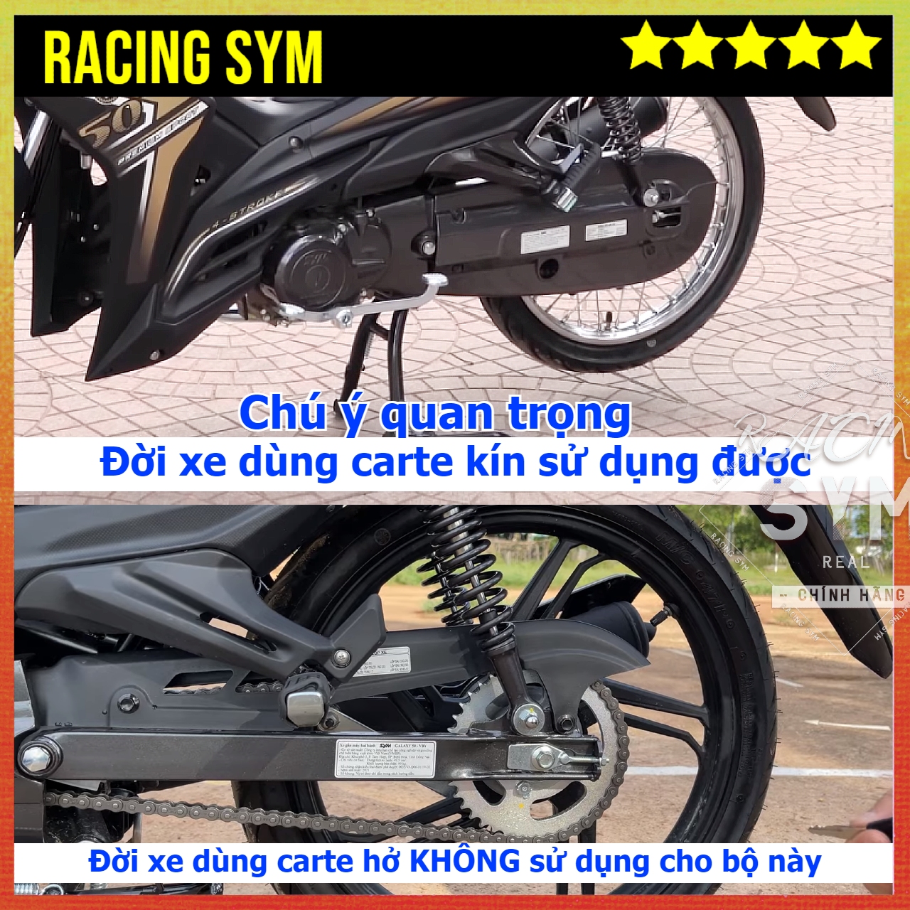 Chắn Sên Xe Galaxy 50cc Chính Hãng SYM