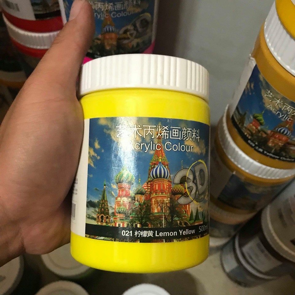 Sơn acrylic nghệ thuật 3D 500ml Ngoài trời