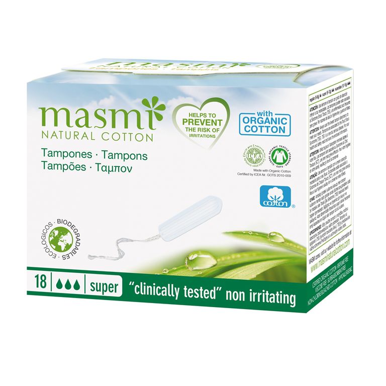 Masmi Organic Cotton Digital (non-applicator) Tampons