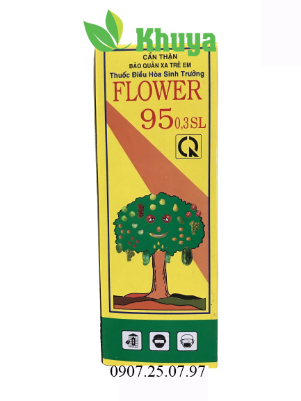 Điều hòa sinh trưởng Flower 95 chai 100ml có mã QR Tăng Đậu Trái