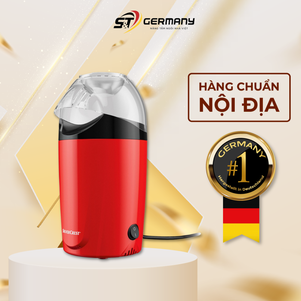 Máy nổ bỏng ngô silvercrest spcm 1200 c1 nội địa đức công nghệ tự động thông minh an toàn sử dụng germanysnt 450187