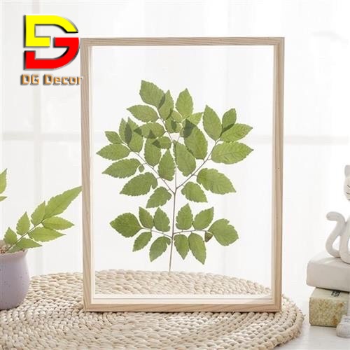 Khung ảnh để bàn 2 mặt trong suốt - khung ảnh gỗ để bàn, khung tranh treo tường trang trí nhà cửa