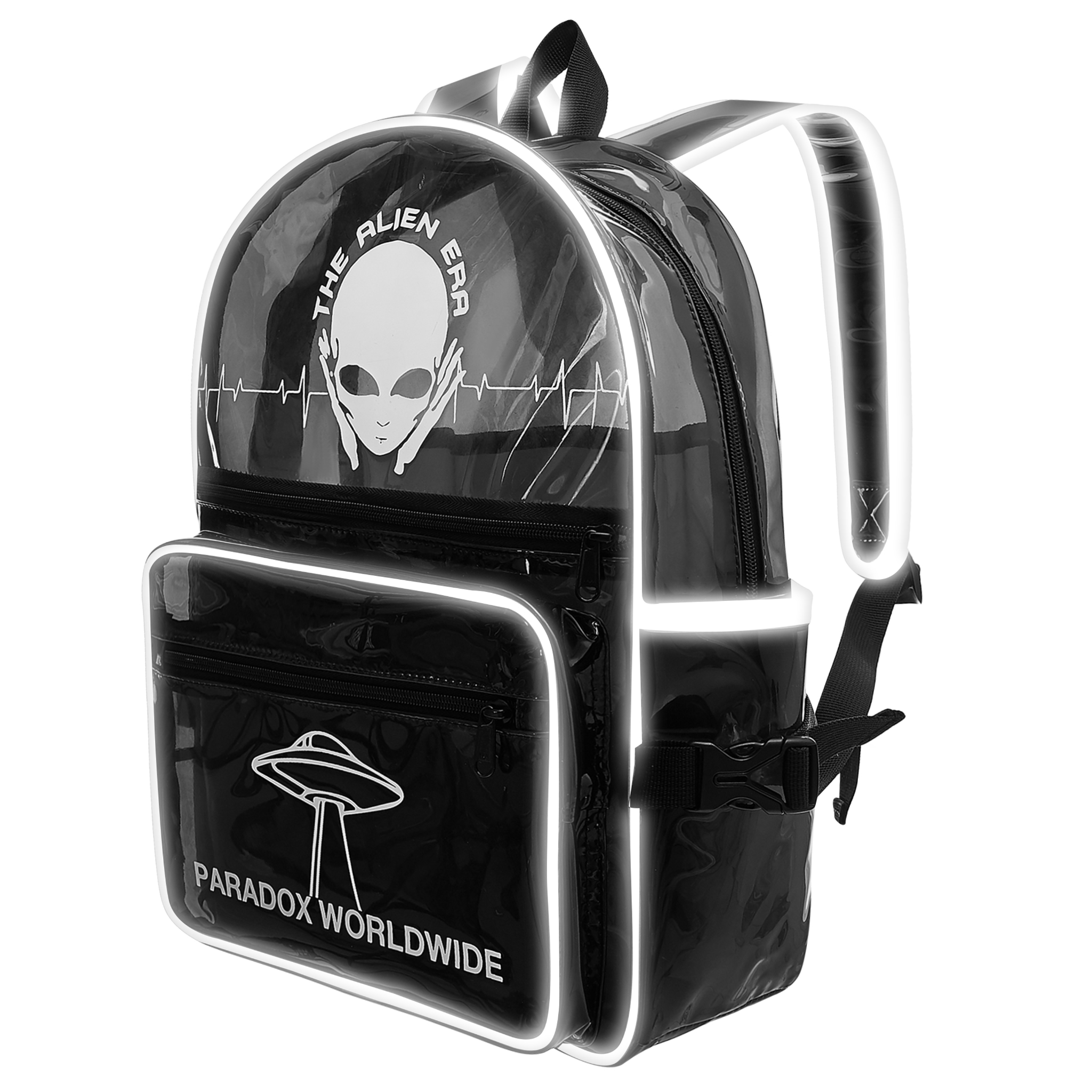 PARADOX Balo ALIEN ERA BACKPACK - BLACK POCKET