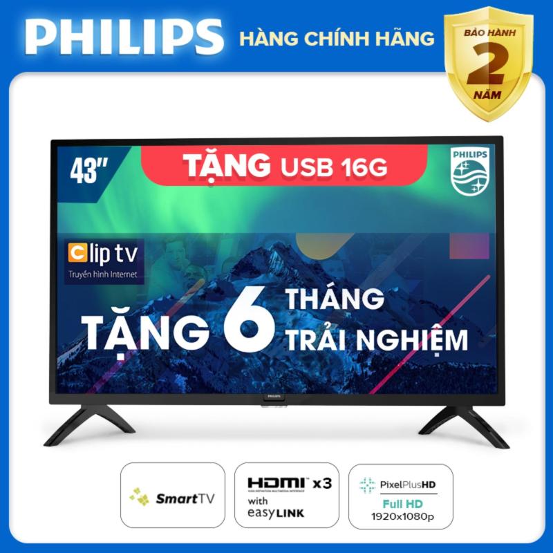 Bảng giá SMART TIVI FULL HD 43 INCH KẾT NỐI INTERNET WIFI - hàng Thái Lan - Free 6 tháng xem phim Clip TV - Tặng USB 16G - Bảo hành 2 năm tại nhà - 43PFT5853S/74 Tivi Philips