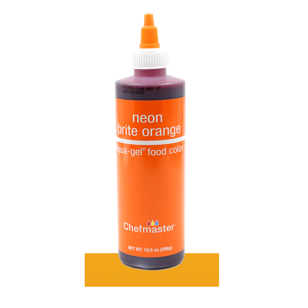 Màu thực phẩm Chefmaster Neon Brite Orange liqua gel - 298g
