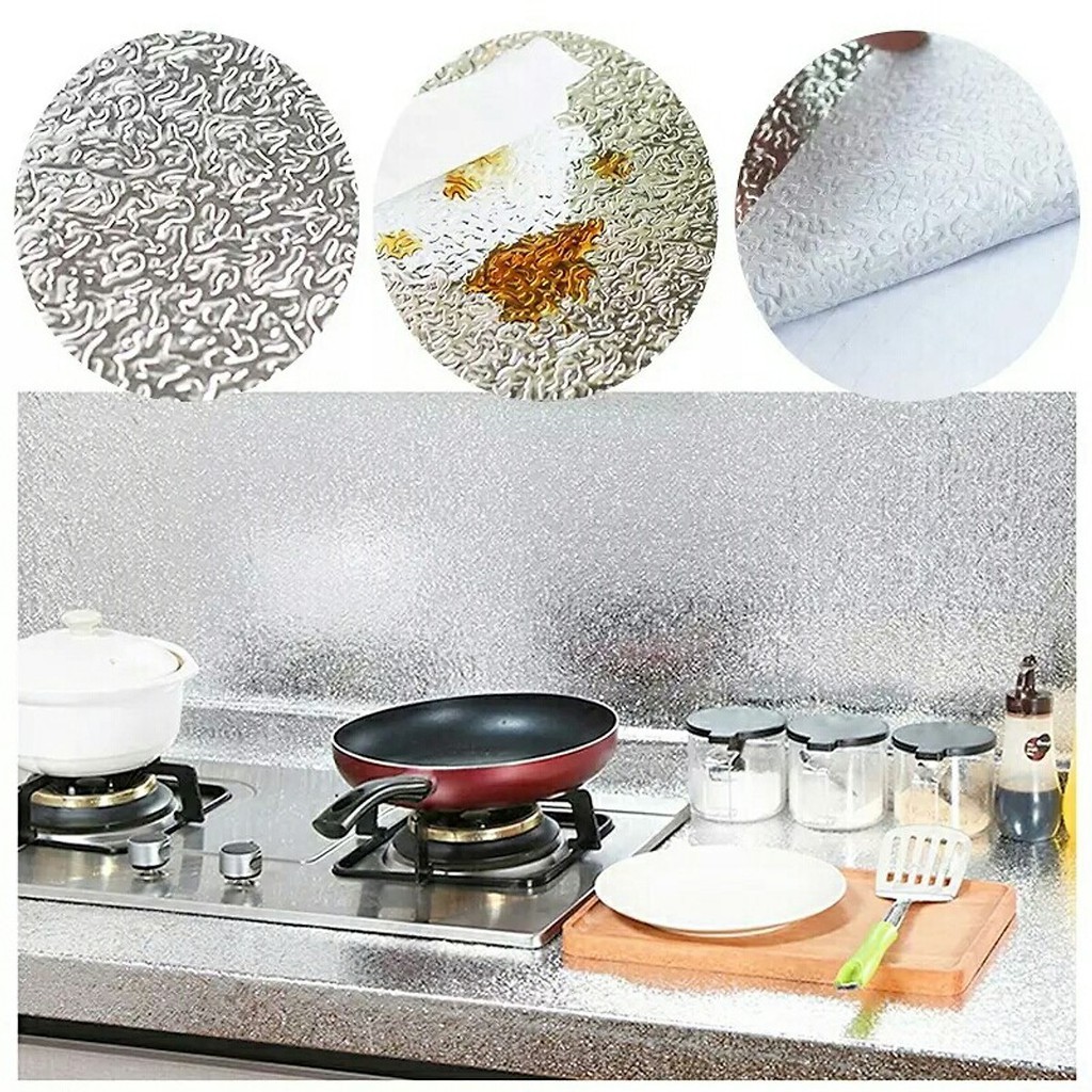 Cuộn Giấy Bạc Dán Tường Nhà Bếp Cách Nhiệt Đa Năng