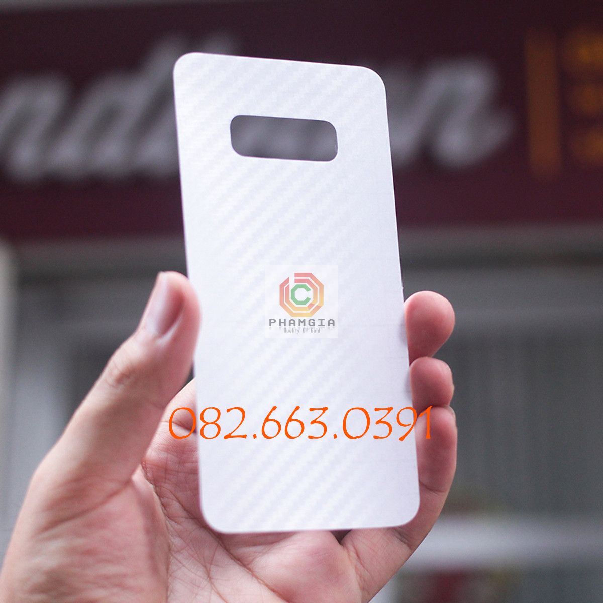 Miếng dán mặt lưng skin carbon Samsung Galaxy S10E