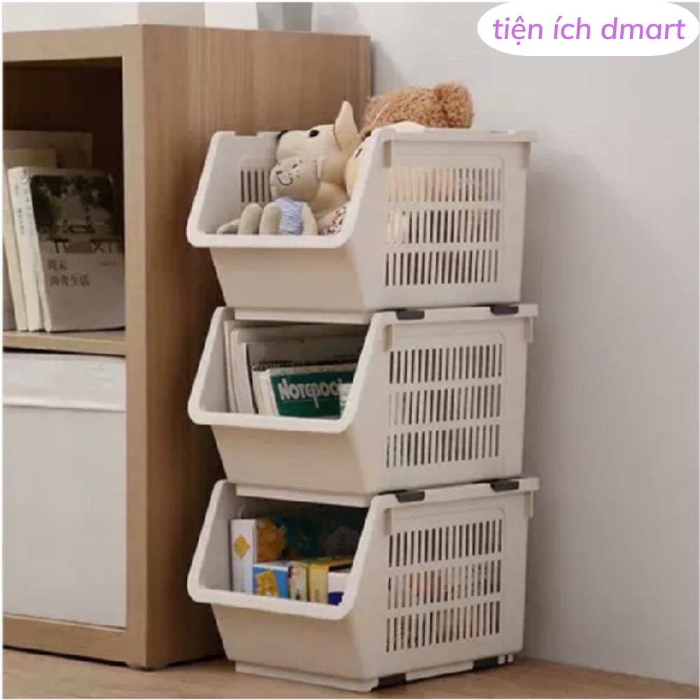 Kệ để đồ nhựa VIệt Nhật cao cấp , kệ đựng đồ gấp gọn xếp tầng nhựa Việt Nhật