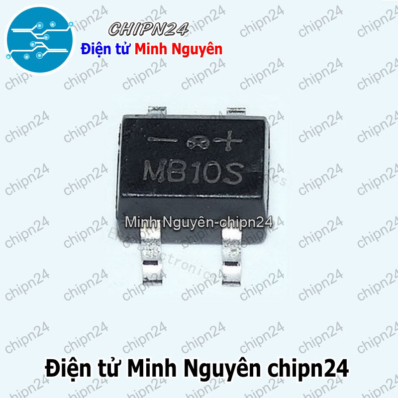 [7 con] (K460) Cầu Diode Dán MB10S 0.5A 1000V SOP-4 (SMD) - HH003144