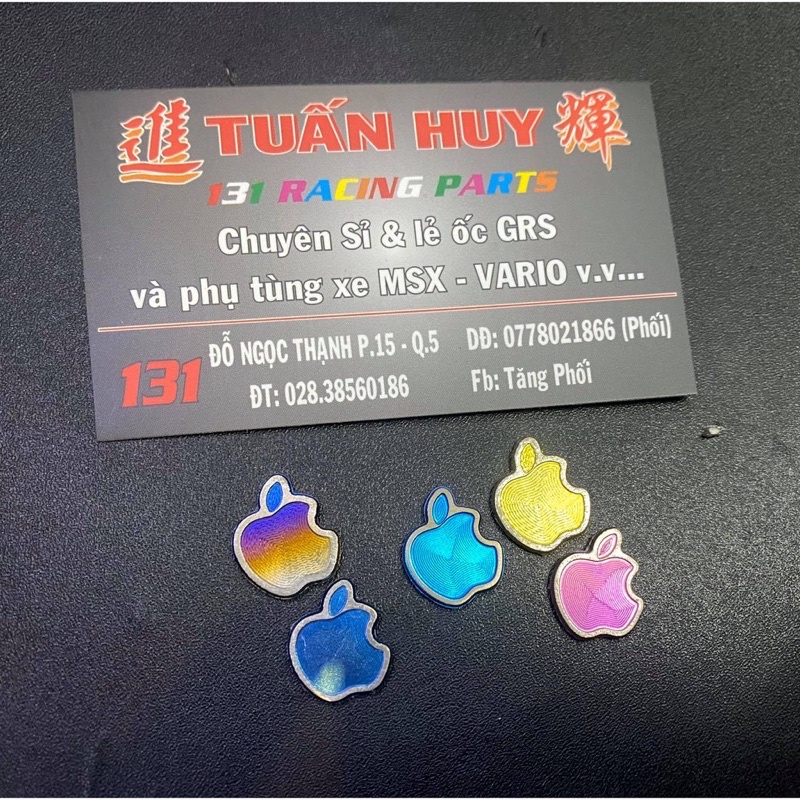 Logo tem titan táo mini dán điện thoại