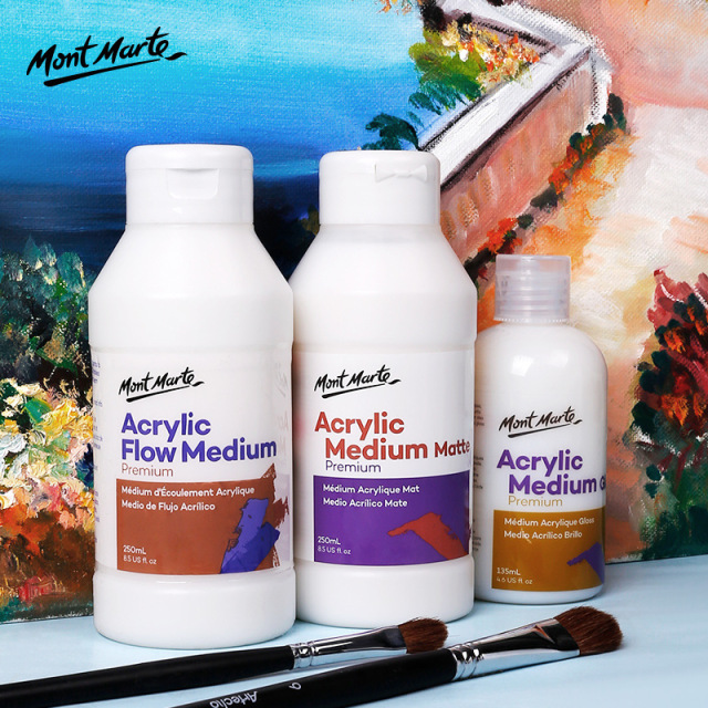 [HCM]DUNG DỊCH PHA MÀU MONT MARTE ACRYLIC MEDIUM GLOSS / MATTE (135 ML)