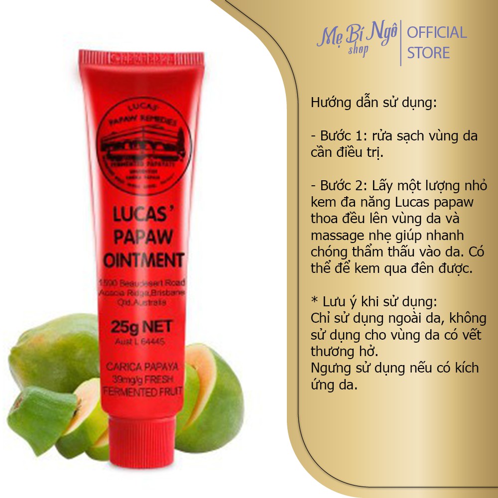 Kem đa năng- Lucas Paw Paw 25g