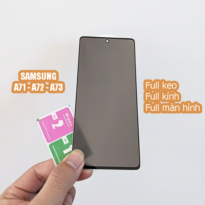 Kính cường lực chống nhìn trộm Samsung Galaxy A71, A72, A73