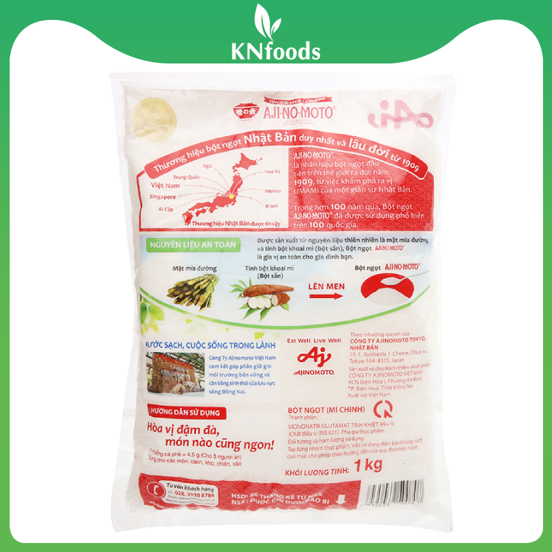 Bột ngọt Ajinomoto gói 1kg