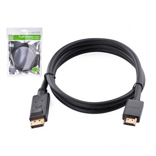 Cáp Displayport to HDMI dài 1.5M, 2M, 3M,5M UGREEN (chỉ chuyển 1 chiều)