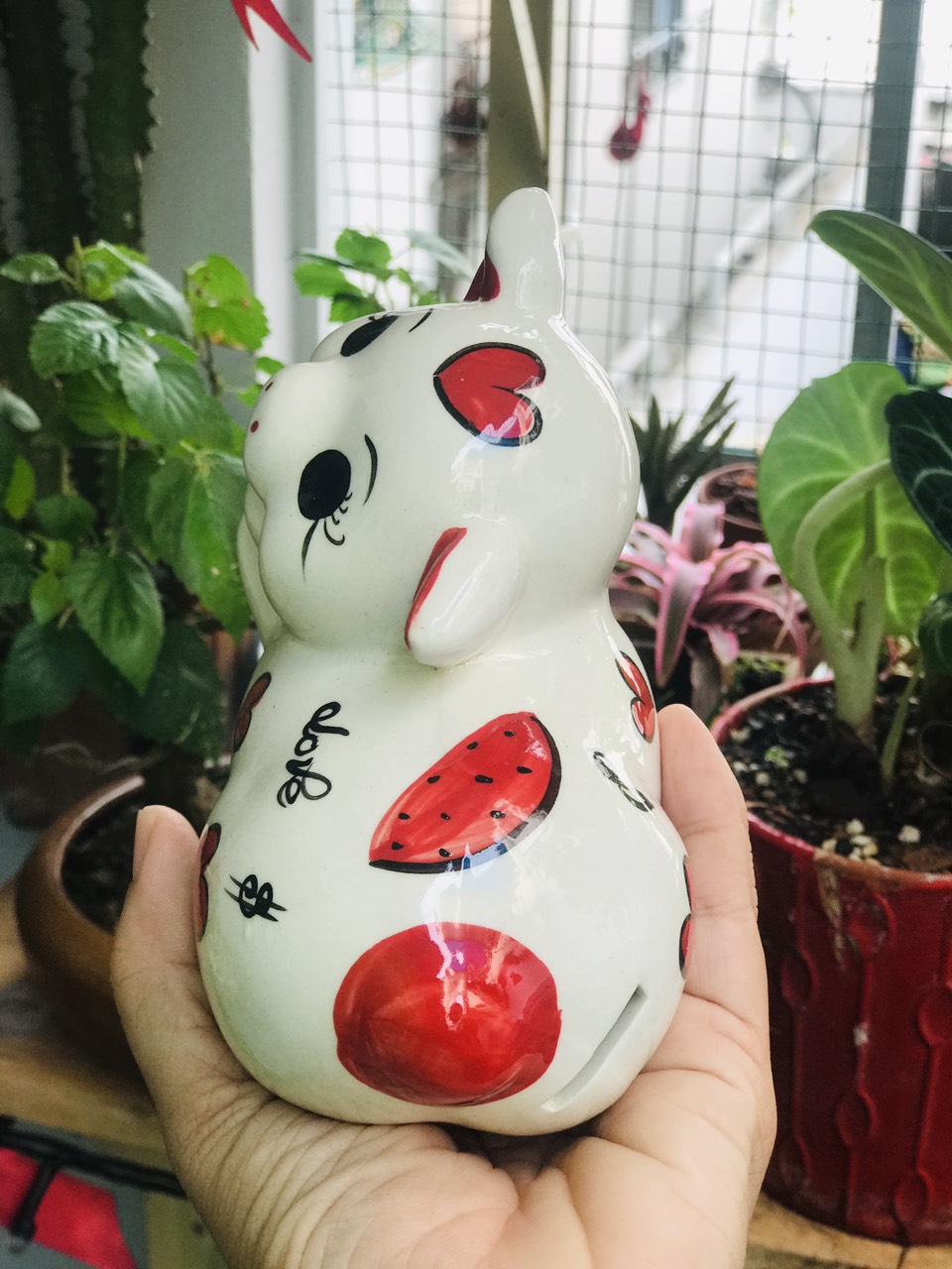 Heo đất sứ kute ( dài 15cm )