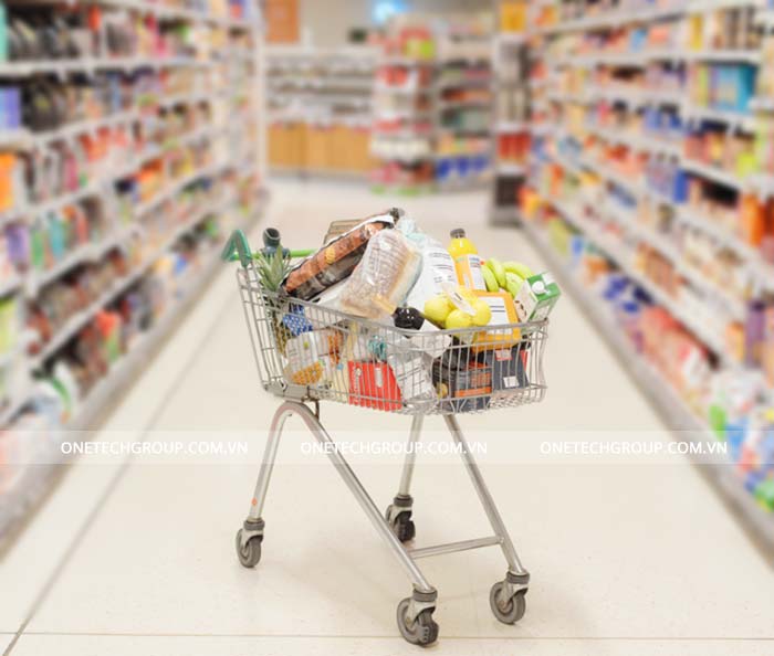 XE ĐẨY SIÊU THỊ ONETECH 60L