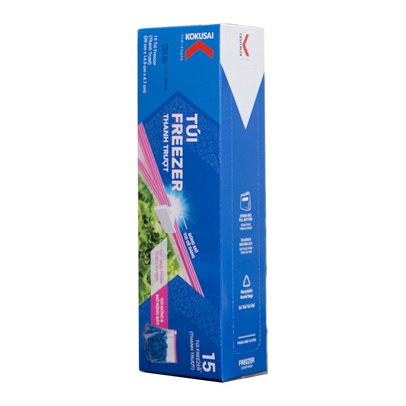 Túi zipper bảo quản thực phẩm Kokusai  (10-50 túi)