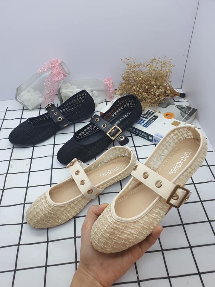 Giày búp bê lưới Giày bệt hottren