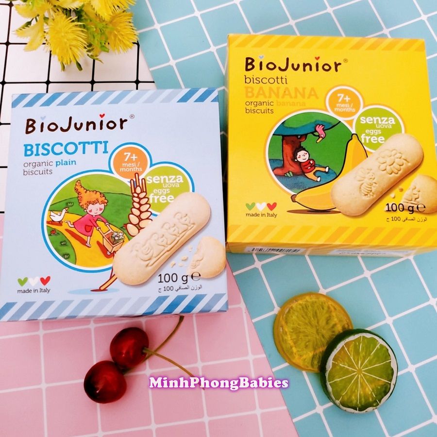 Bánh Ăn Dặm Hữu Cơ Cho Bé Bio Junior 100g