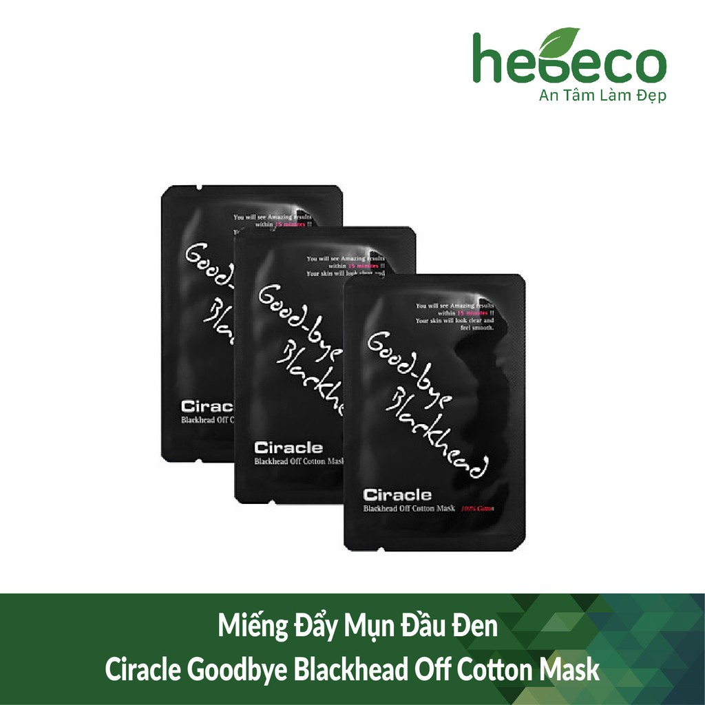Miếng đẩy mụn đầu đen ciracle goodbye blackhead off cotton mask - hàn quốc, cam kết hàng đúng mô tả, chất lượng đảm bảo an toàn đến sức khỏe người sử dụng