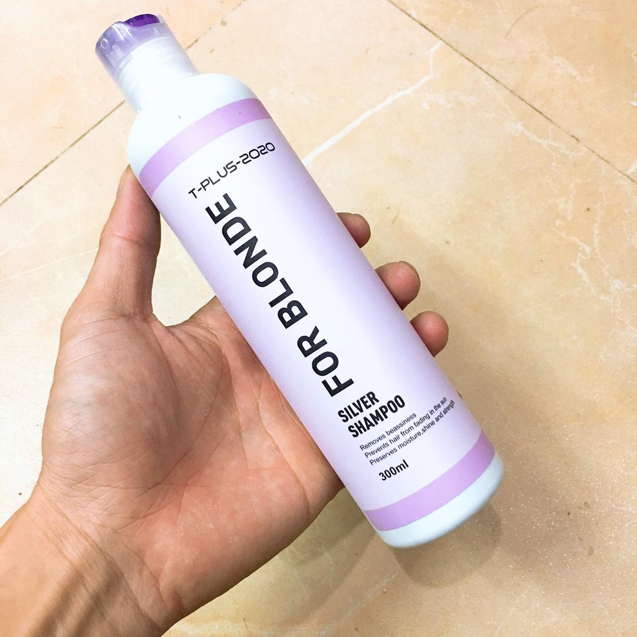 Dầu Gội Khử Vàng Cho Tóc Bạch Kim Silver Shampoo For Blonde T-Plus-2020