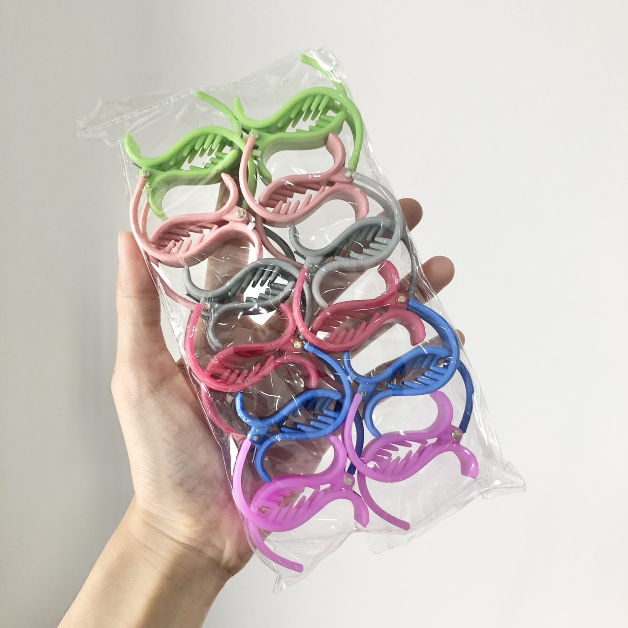 Lố 12 Kẹp Càng Cua 3 Răng Giá Sỉ