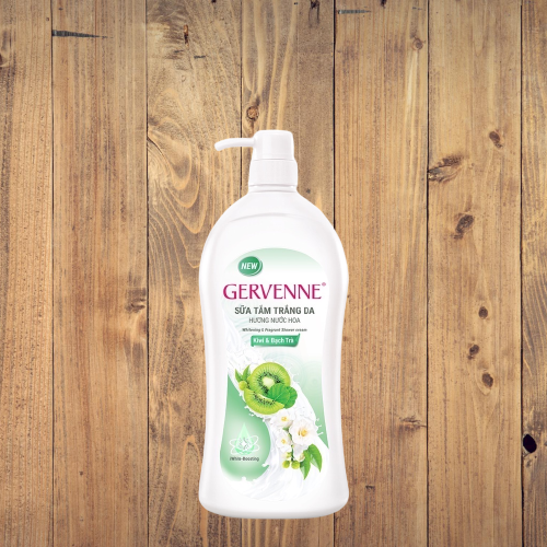 Sữa tắm trắng da Gervenne Xanh Lily 900gr