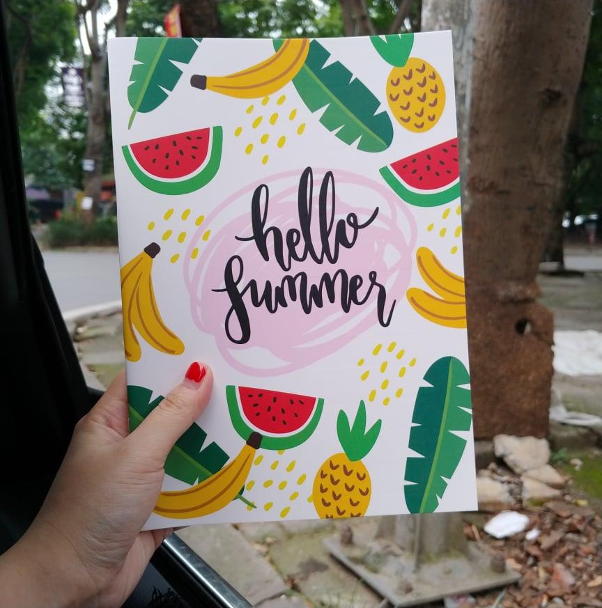 6 vở Hello Summer khổ 17x24cm