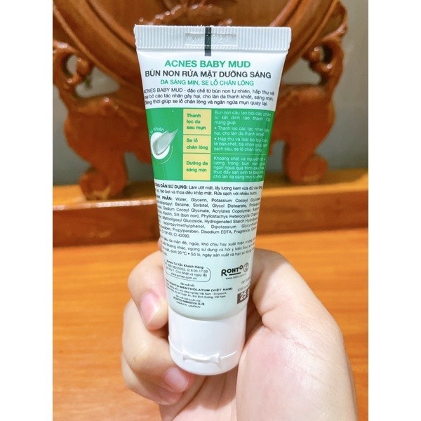 Kem rửa mặt bùn non Acnes 25g