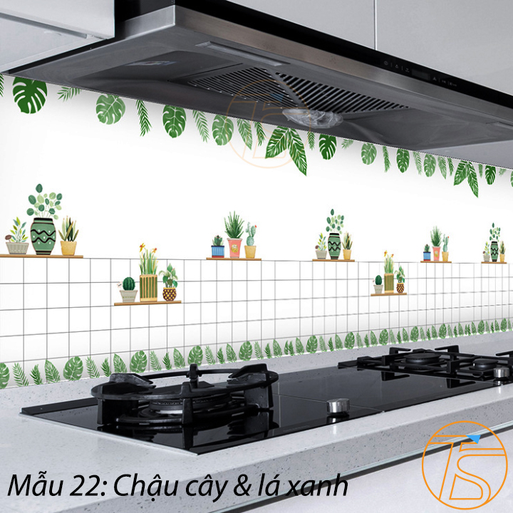 Giấy dán tường nhà bếp hình vân đá cẩm thạch 3D kích thước 3m x 60 cm, Decal dán tường trang trí chống thấm nước dầu mỡ dễ làu chùi