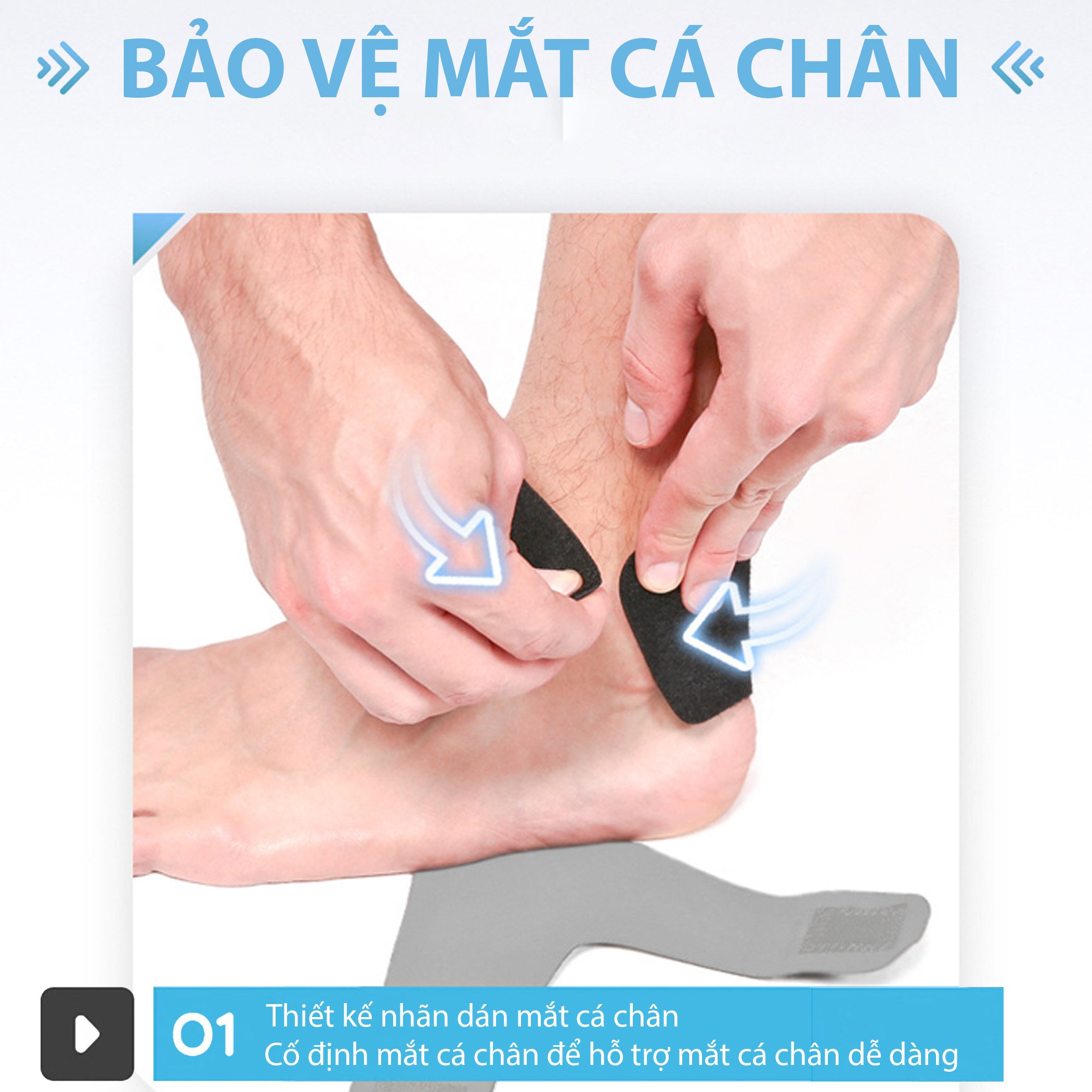 Băng cổ chân siêu mỏng co dãn  YS7130 ( 1 Chiếc )