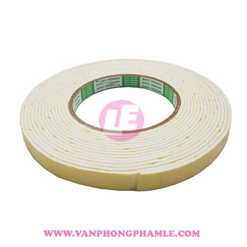 Băng keo 2 mặt mút xốp 1f2